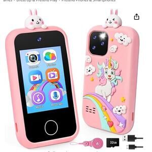 Kids Smartphone -Silicone Cover 32GB SD Card 2.8" DualCameraGames